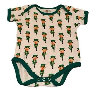 Traditional Craft Wear Leprechaun Bodysuit 6-12 Months St Patrick’s Day Green